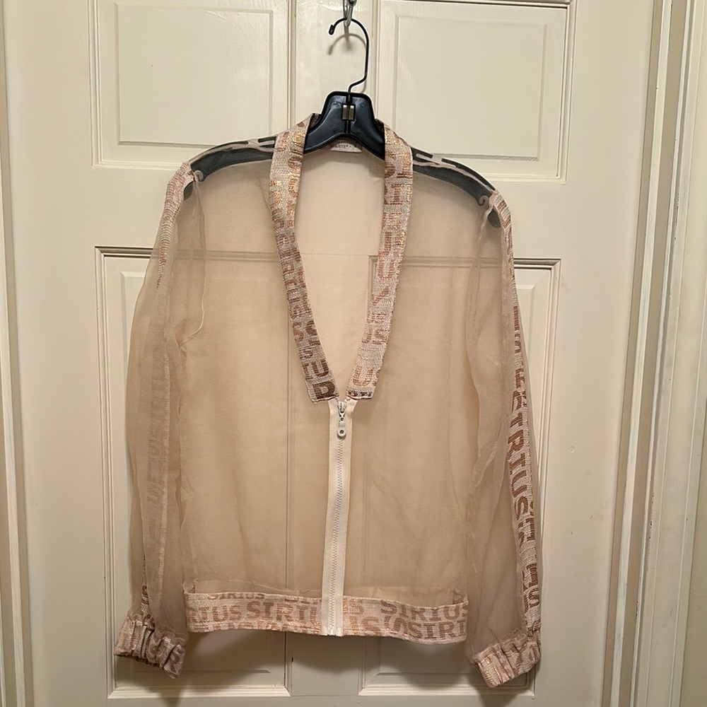Stylish Sheer Jacket in Cream